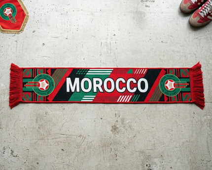 Morocco Scarf World Cup 2026 Featuring Bold Central Morocco Text