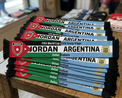 World Cup 2026 Jordan Vs Argentina Football Scarf Vibrant Match Day
