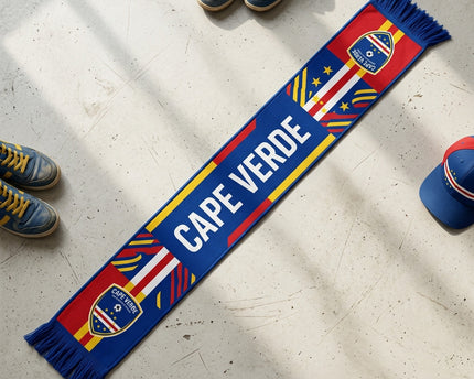 World Cup 2026 Cape Verde Scarf Yellow Accent Stripes