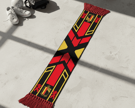 World Cup 2026 Belgium Scarf Retro Style Knit