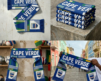 World Cup 2026 Cape Verde Scarf Crest With Ball
