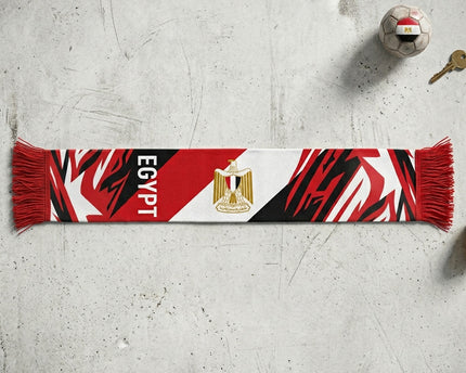World Cup 2026 Egypt Scarf Sharp Linear Art