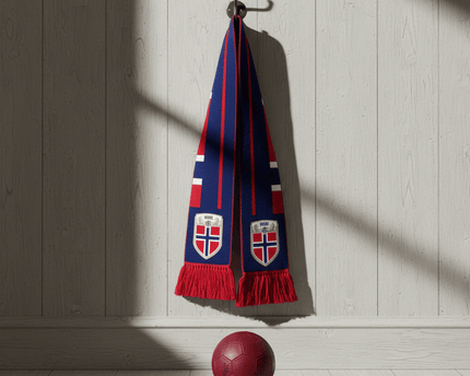 Norway Scarf World Cup 2026 Premium Jacquard Knit Style