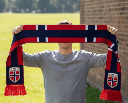 Norway Scarf World Cup 2026 Premium Jacquard Knit Style