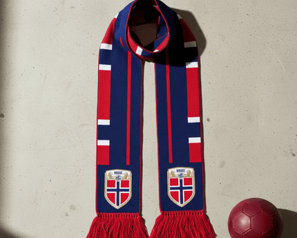 Norway Scarf World Cup 2026 Premium Jacquard Knit Style