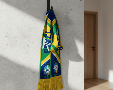 World Cup 2026 Brazil Scarf Retro Fanwear Knit