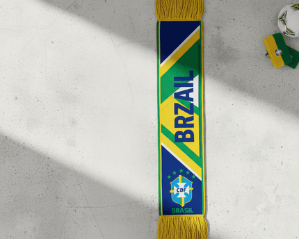 World Cup 2026 Brazil Scarf Retro Fanwear Knit