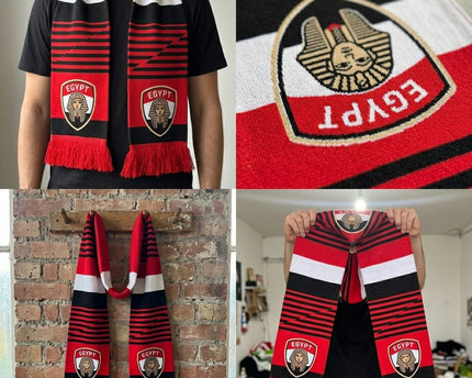 World Cup 2026 Egypt Scarf Bold Geometric Pattern