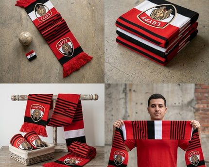 World Cup 2026 Egypt Scarf Bold Geometric Pattern