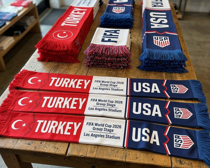 World Cup 2026 Turkey Vs USA Football Scarf Split Design