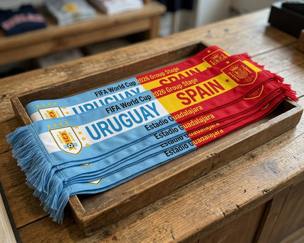 World Cup 2026 Uruguay Vs Spain Football Scarf Matchday Souvenir