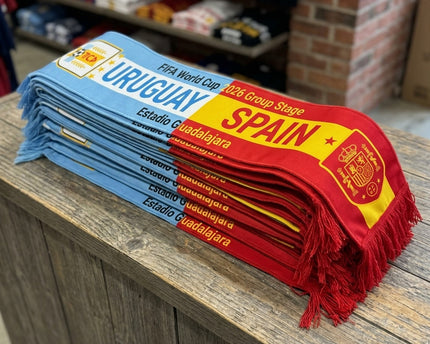 World Cup 2026 Uruguay Vs Spain Football Scarf Matchday Souvenir