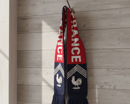 World Cup 2026 France Scarf Tricolor Chevron Knit