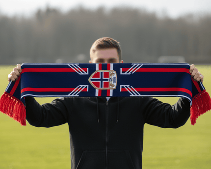 Norway Scarf World Cup 2026 Vibrant Red White Blue Colors