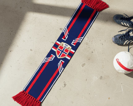 Norway Scarf World Cup 2026 Vibrant Red White Blue Colors