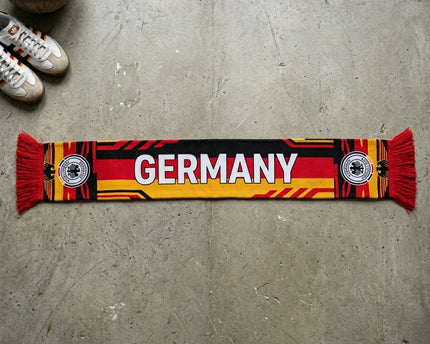 World Cup 2026 Germany Scarf Gold Fringe Ends
