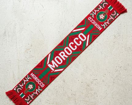 Morocco Scarf World Cup 2026 Premium Jacquard Fan Accessory