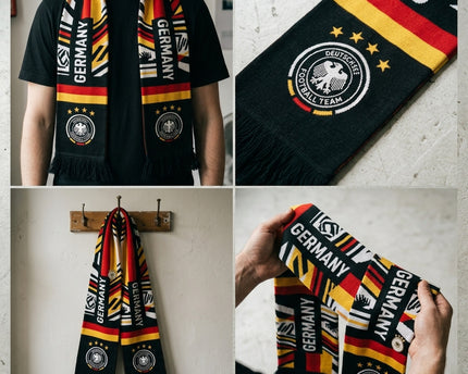 World Cup 2026 Germany Scarf Modern Geometric Split