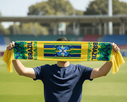 World Cup 2026 Brazil Scarf Green Tassel Fringes