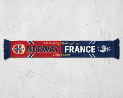 World Cup 2026 Norway Vs France Football Scarf Team Names