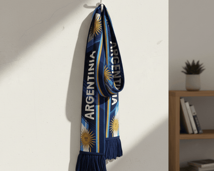 World Cup 2026 Argentina Scarf Majestic Fringed Ends