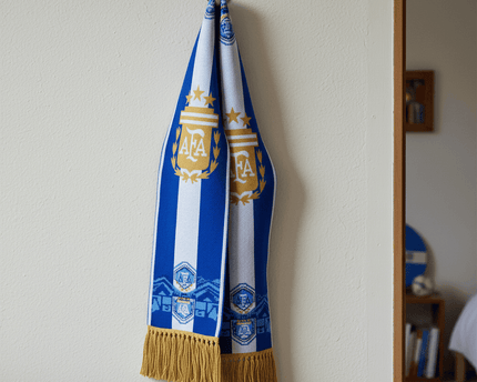 World Cup 2026 Argentina Scarf Blue Stripe Pattern