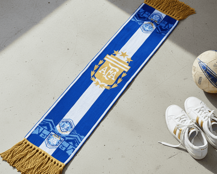 World Cup 2026 Argentina Scarf Blue Stripe Pattern