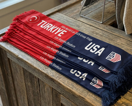 World Cup 2026 Turkey Vs USA Football Scarf Team Graphics