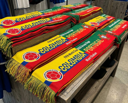 World Cup 2026 Colombia Vs Portugal Football Scarf Group Stage Souvenir