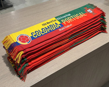 World Cup 2026 Colombia Vs Portugal Football Scarf Group Stage Souvenir