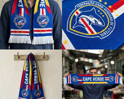 World Cup 2026 Cape Verde Scarf National Emblem Detail
