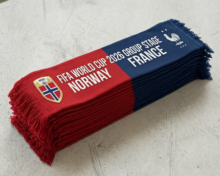 World Cup 2026 Norway Vs France Football Scarf Nation Shields
