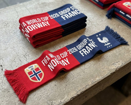 World Cup 2026 Norway Vs France Football Scarf Nation Shields