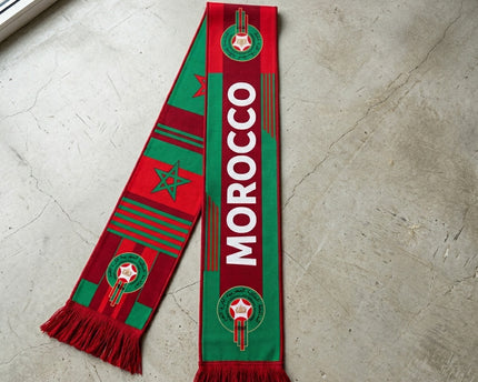 Morocco Scarf World Cup 2026 Modern Team Morocco Fan Apparel