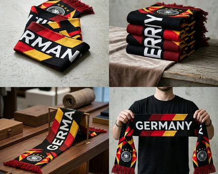 World Cup 2026 Germany Scarf Dual Sided Logos