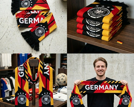 World Cup 2026 Germany Scarf Bold Diagonal Stripe