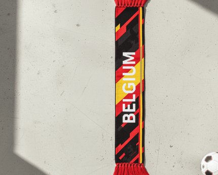 World Cup 2026 Belgium Scarf Symmetrical Geometric Knit