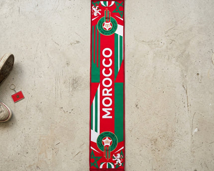 Morocco Scarf World Cup 2026 High Quality Knit Texture Support