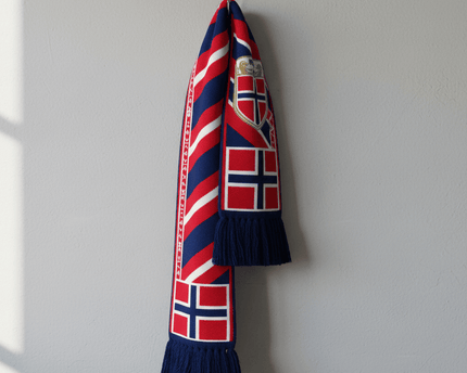 Norway Scarf World Cup 2026 Detailed Embroidered Crest Panel