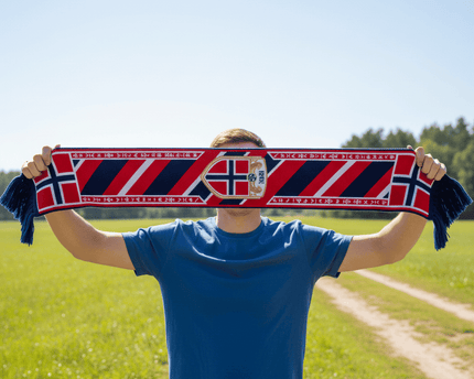Norway Scarf World Cup 2026 Detailed Embroidered Crest Panel