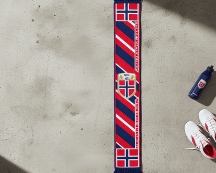 Norway Scarf World Cup 2026 Detailed Embroidered Crest Panel
