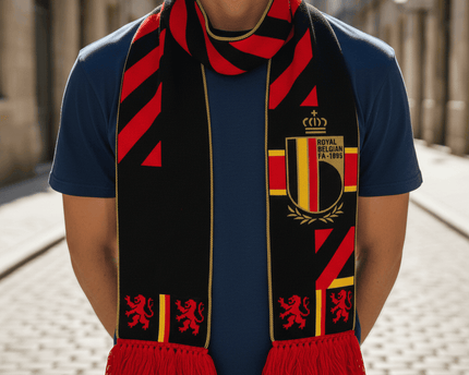 World Cup 2026 Belgium Scarf Heritage Shield Badge