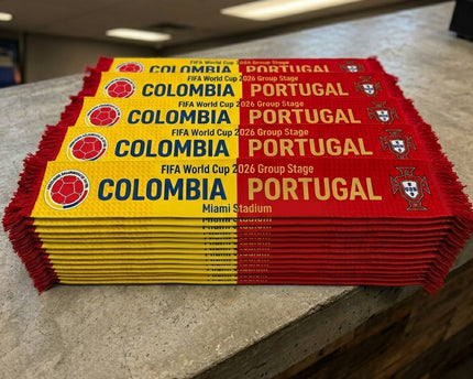 World Cup 2026 Colombia Vs Portugal Football Scarf Classic Match Day