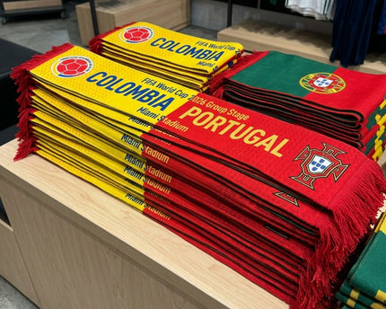 World Cup 2026 Colombia Vs Portugal Football Scarf Classic Match Day