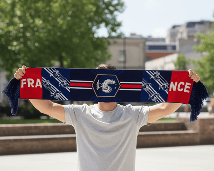 World Cup 2026 France Scarf Bold Red Block
