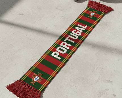 Portugal Scarf World Cup 2026 Intricate Red Green Geometric Design