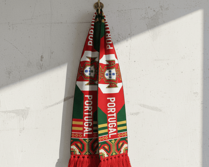 Portugal Scarf World Cup 2026 Classic Fringed Tassels Accent