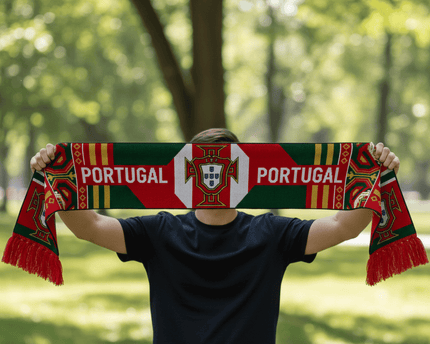 Portugal Scarf World Cup 2026 Classic Fringed Tassels Accent