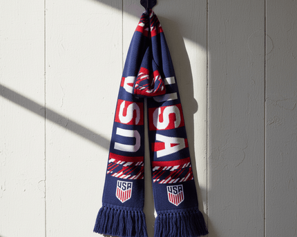 USA Scarf World Cup 2026 Geometric Star Spangled Athletic Graphic Design