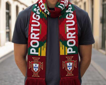 Portugal Scarf World Cup 2026 Premium Jacquard Knit Style